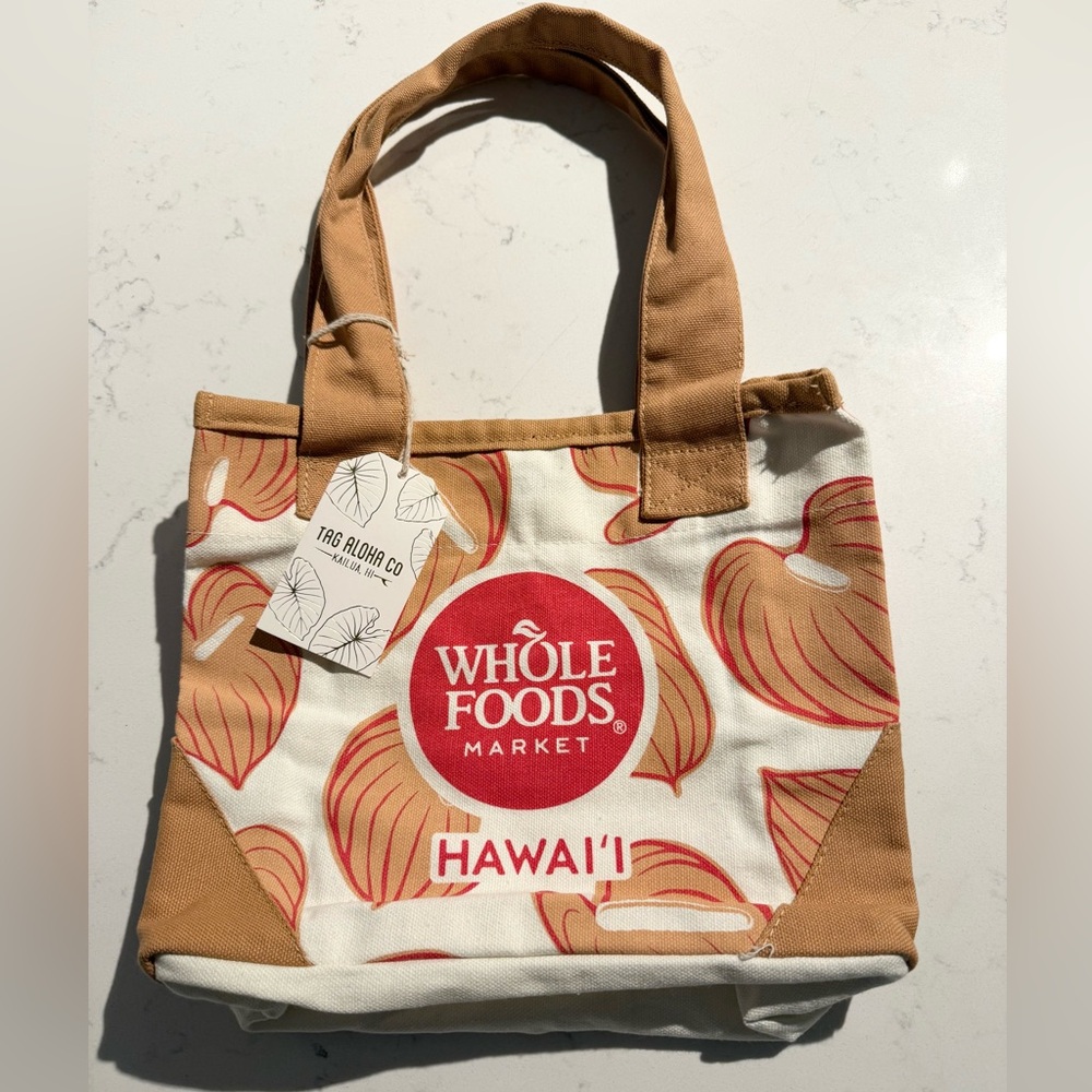 Whole Foods Market [Hawaii Exclusive] Mini Eco Tote Bag - Anthurium-NWT